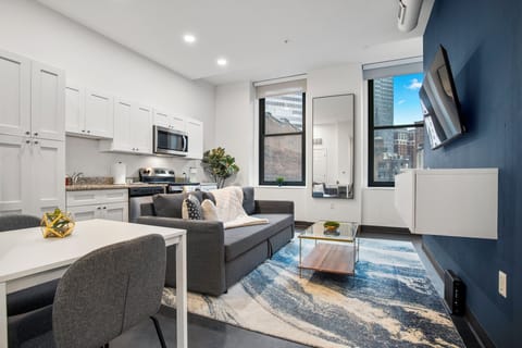 Deluxe Apartment, 1 Bedroom, Non Smoking | Living area | 43-inch Smart TV with digital channels, Netflix, Hulu