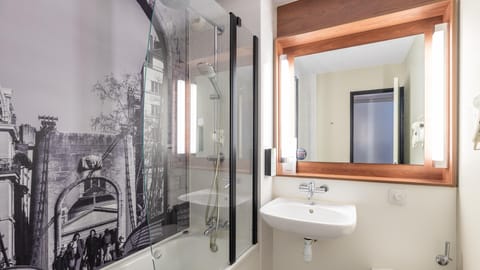 Eco-friendly toiletries, hair dryer, towels, soap