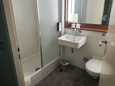 Standard Room, Multiple Beds | Bathroom | Eco-friendly toiletries, hair dryer, towels