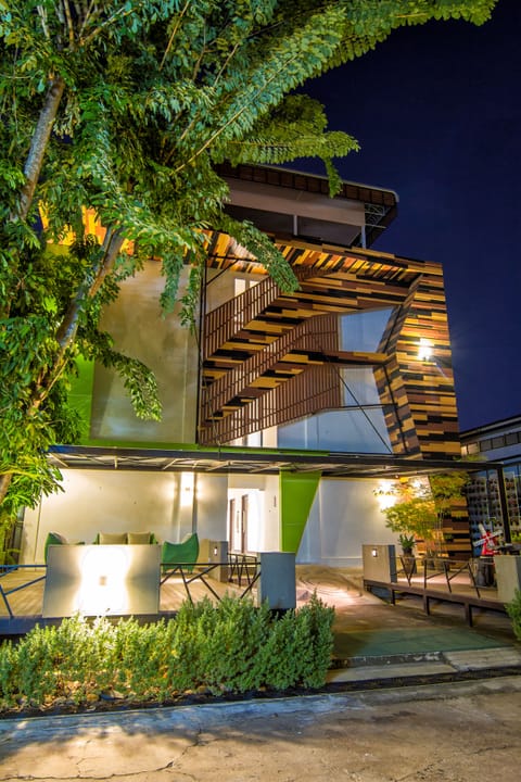 Front of property - evening/night