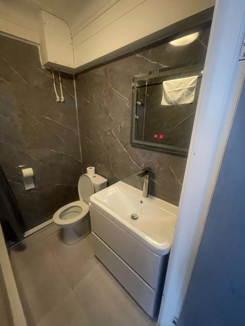 Basic Triple Room | Bathroom | Shower, towels, soap, shampoo