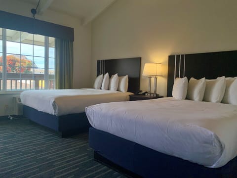 Deluxe Room, 2 Queen Beds | 1 bedroom, desk, blackout drapes, iron/ironing board