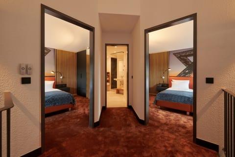 Suite, 2 Bedrooms | Hypo-allergenic bedding, in-room safe, desk, laptop workspace