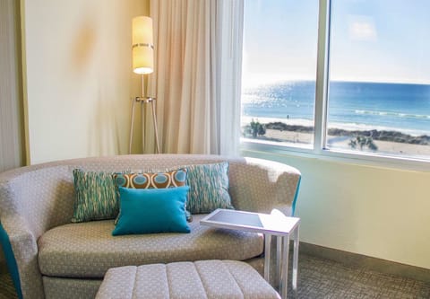 36-inch flat-screen TV with premium channels, TV