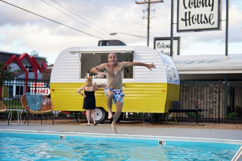 Seasonal outdoor pool