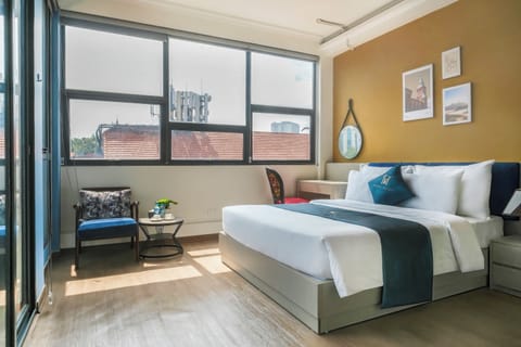 Premium Apartment, 1 Bedroom, Kitchen, City View | Desk, blackout drapes, iron/ironing board, free WiFi