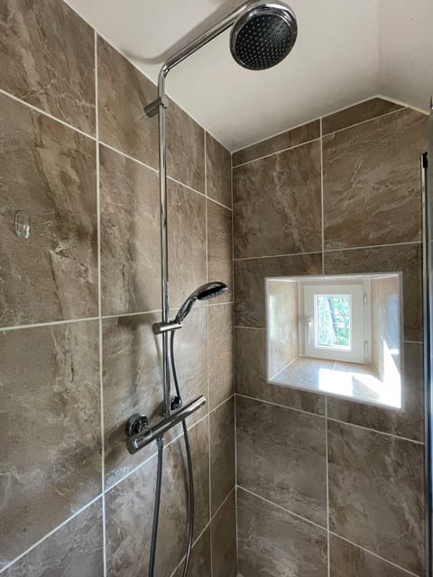 Room, Garden View | Bathroom | Shower, hair dryer, towels, soap