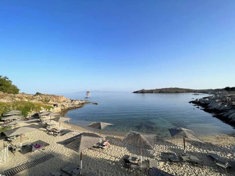 Private beach, white sand