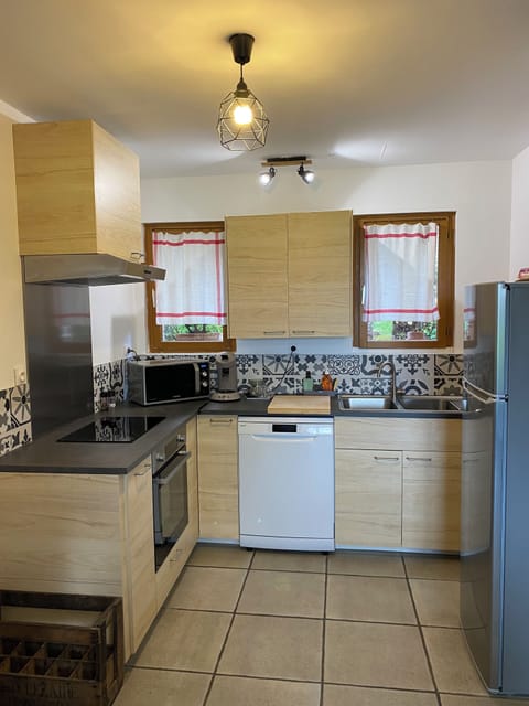 Toaster, highchair, mixer, cleaning supplies