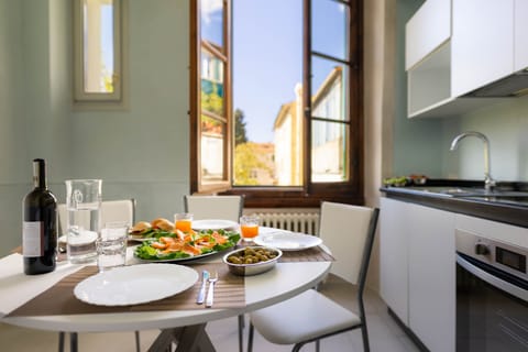 Comfort Apartment | Private kitchen | Fridge, espresso maker, coffee/tea maker, electric kettle