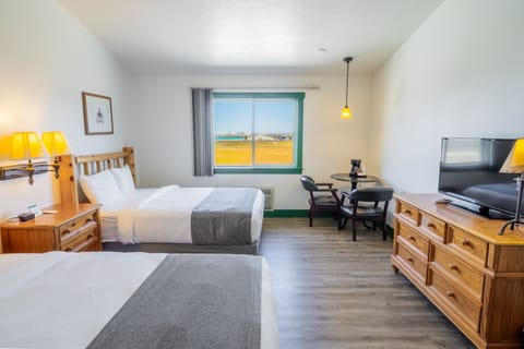 Standard Room, 2 Queen Beds | Desk, laptop workspace, blackout drapes, soundproofing