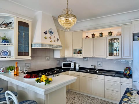 Apartment, 2 Bedrooms, Sea View | Private kitchen | Espresso maker, electric kettle