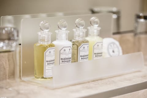 Bathroom amenities | Free toiletries, hair dryer, towels, soap