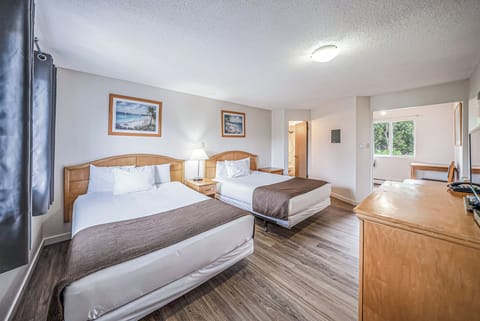 Standard Room, 2 Queen Beds, Kitchenette (Deluxe) | Iron/ironing board, free WiFi