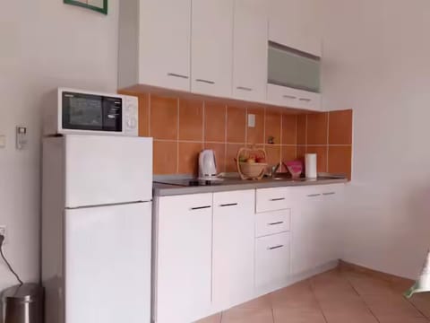 Classic Apartment, Balcony | Private kitchen | Fridge, microwave, stovetop, electric kettle