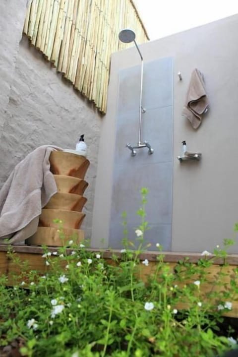 Separate tub and shower, free toiletries, hair dryer, bathrobes