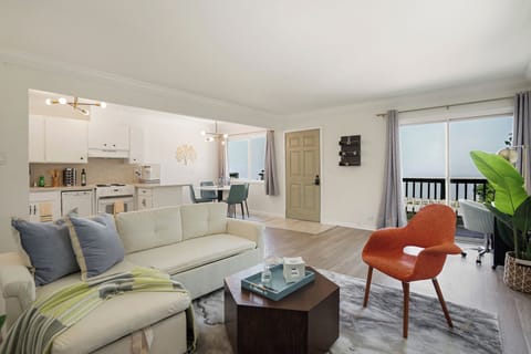 Family Apartment, 2 Bedrooms, Balcony, Ocean View | Living area | Flat-screen TV