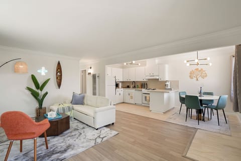 Family Apartment, 2 Bedrooms, Balcony, Ocean View | Living area | Flat-screen TV