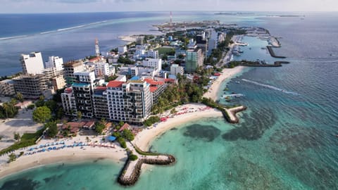 Beach nearby, white sand