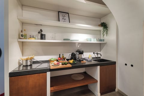 Honeymoon Apartment, Multiple Bedrooms (Boutique Apartment I Cavalieri) | Private kitchen | Fridge, stovetop, coffee/tea maker, electric kettle