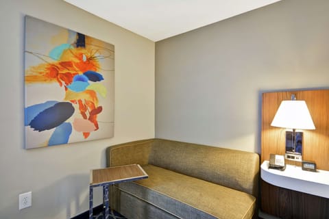 43-inch TV with cable channels, Netflix, pay movies