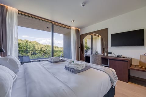 Standard Double Room, Balcony | In-room safe, desk, laptop workspace, blackout drapes