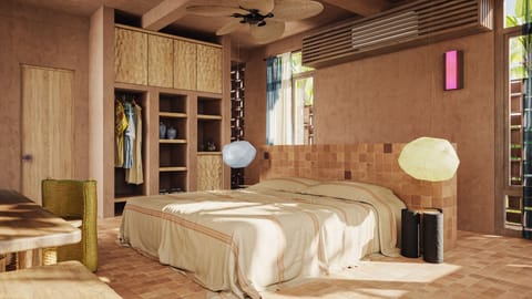 Premium bedding, pillowtop beds, minibar, individually decorated