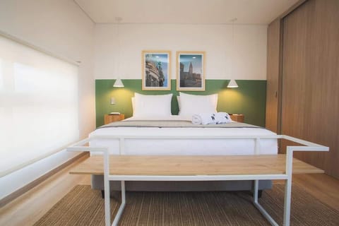 Apartment, 1 Queen Bed, Balcony, City View (Ekkos 1003) | 1 bedroom, individually decorated, individually furnished, bed sheets