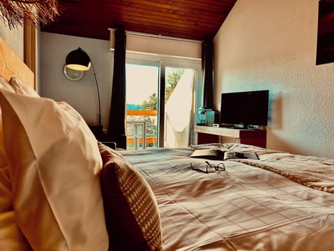 Double Room, Balcony, Lagoon View | Egyptian cotton sheets, premium bedding, down comforters