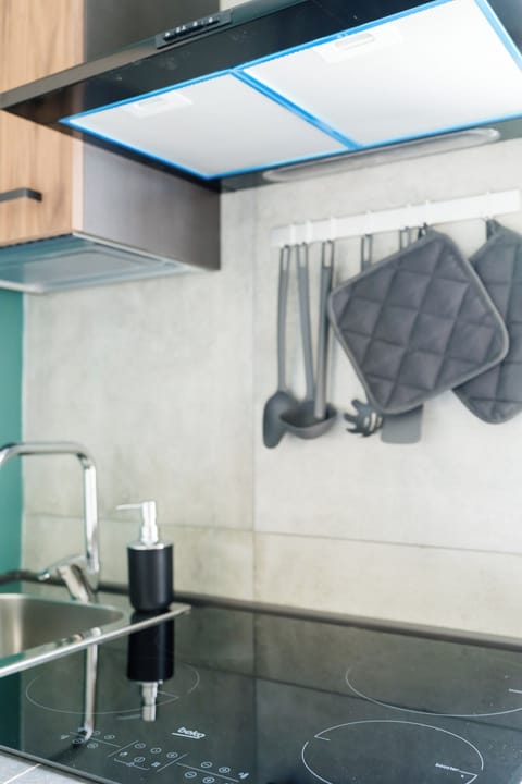 Classic Double Room, City View | Private kitchen | Fridge, microwave, oven, stovetop