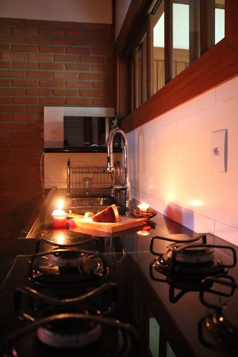 Family House, 3 Bedrooms, Kitchenette, Garden View | Private kitchen | Fridge, highchair