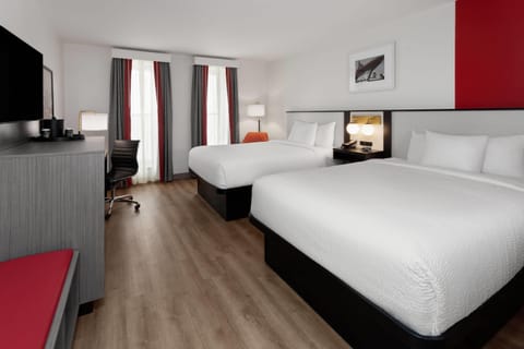 Room, 2 Queen Beds, Non Smoking | In-room safe, desk, blackout drapes, soundproofing