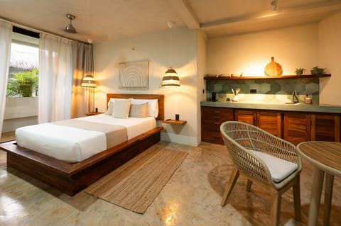 Individually decorated, individually furnished, desk, laptop workspace