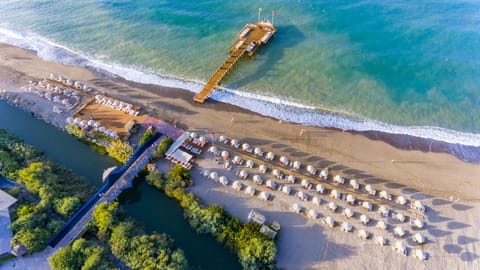 Private beach, beach cabanas, sun loungers, beach umbrellas