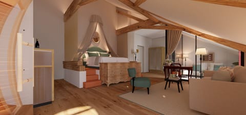 Superior Suite, Courtyard View | 1 bedroom, in-room safe, blackout drapes, soundproofing