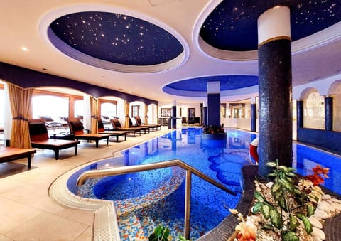 2 indoor pools, seasonal outdoor pool