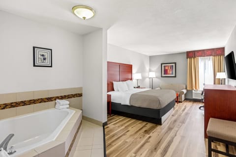 Blackout drapes, iron/ironing board, free WiFi, bed sheets