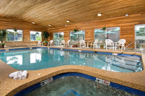 Indoor pool, seasonal outdoor pool