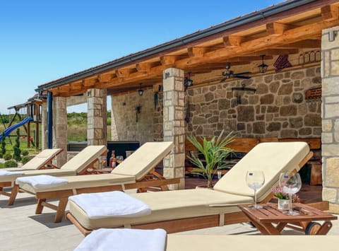 Villa (Five Bedroom Villa with Outdoor Pool) | Pool | Outdoor pool, sun loungers