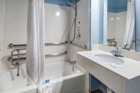 Room, 2 Queen Beds, Accessible, Smoking | Laptop workspace, soundproofing, iron/ironing board, cribs/infant beds