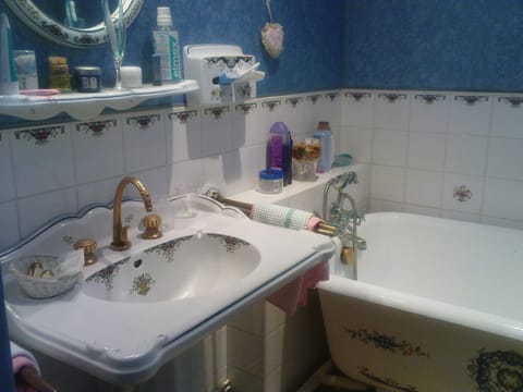 Standard Double Room | Bathroom | Separate tub and shower, hair dryer, bathrobes