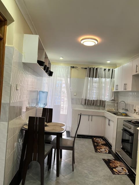 Deluxe Apartment, City View | Private kitchen | Fridge, microwave, cookware/dishes/utensils