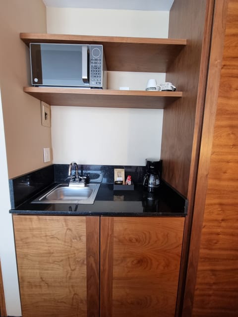 Superior Suite, Balcony, City View | Private kitchen | Mini-fridge, microwave, cookware/dishes/utensils