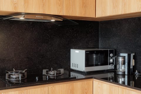 Villa, 2 Bedrooms | Private kitchen | Full-size fridge, microwave, dishwasher, rice cooker