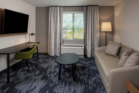 Suite, 1 King Bed with Sofa bed, City View