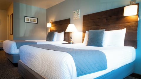 Room, 2 Queen Beds, Pets Allowed, Ground Floor | In-room safe, iron/ironing board, free WiFi, bed sheets