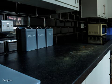 Shared fridge, microwave