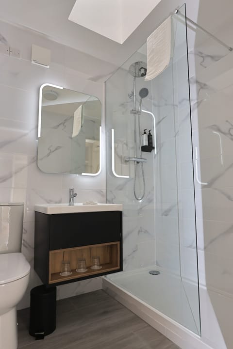 Soap, shampoo, toilet paper