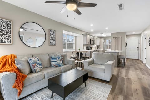 Condo, Multiple Beds, Balcony, Mountain View (Modern Comfort Retreat) | Living area | 42-inch flat-screen TV with digital channels