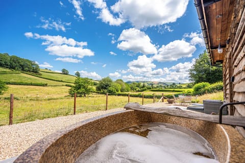 Cottage | Outdoor spa tub
